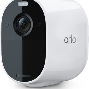 Arlo Essential Spotlight Camera - 1 Pack - Wireless Security, 1080p Video, Color Night Vision, 2 Way Audio, Wire-Free, Direct to WiFi No Hub Needed, Works with Alexa, White - VMC2030