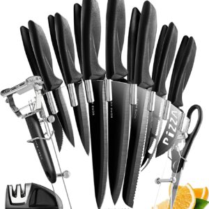 Home Hero Kitchen Knife Set - 17 piece Chef Knife Set with Stainless Steel Knives Set for Kitchen with Accessories